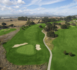 No. 1 is a dogleg left par 5 at Eagle Vines Vineyards & Golf Club in Napa, California.