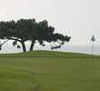 The fairway on the par-5 sixth hole at Pebble Beach Golf Links has been shifted toward the cliffs along the beach.