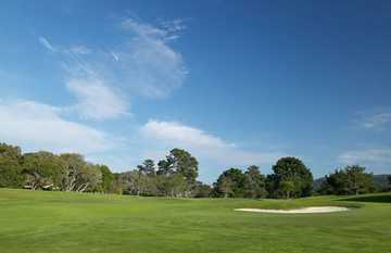 A view of the 1st hole at Del Monte Golf Course
