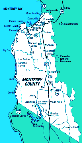 Monterey County Map